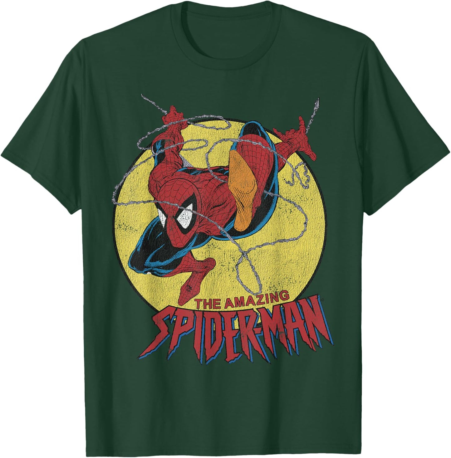 Marvel The Amazing Spider-Man Vintage Jump Logo T-Shirt - T-Shirt | Forest
