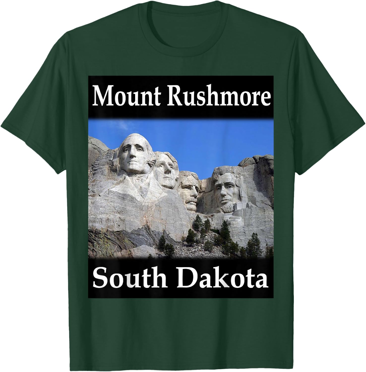 Yellow House Outlet: Mount Rushmore T-Shirt - T-Shirt | Forest