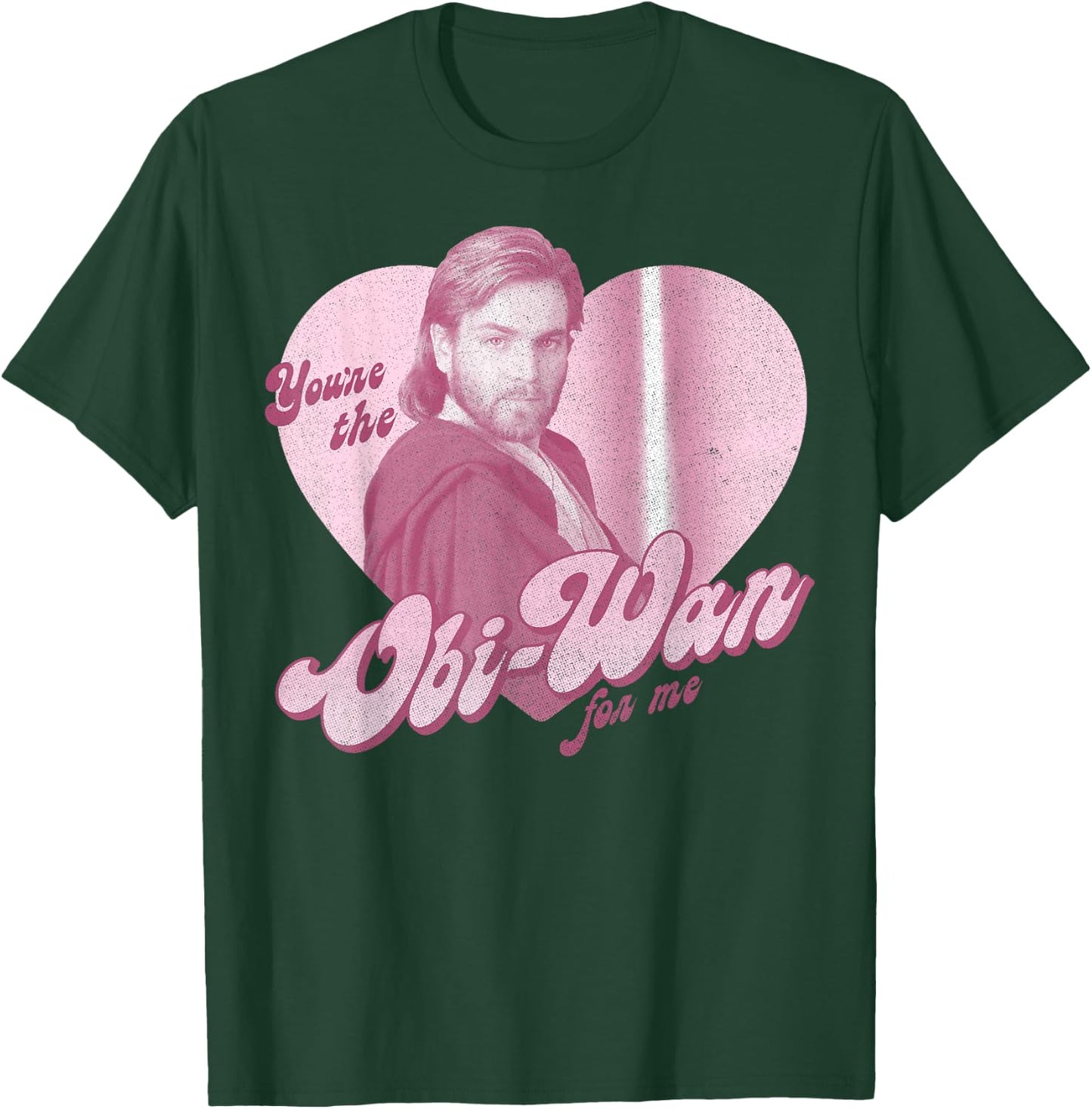 Star Wars Obi-Wan For Me Heart Portrait T-Shirt - T-Shirt | Forest