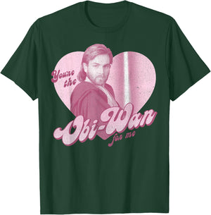 Star Wars Obi-Wan For Me Heart Portrait T-Shirt - T-Shirt | Forest