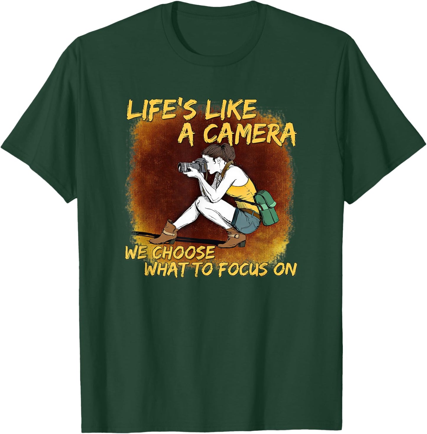 Photography - Life Like A Camera Photographer T-Shirt - T-Shirt | Forest