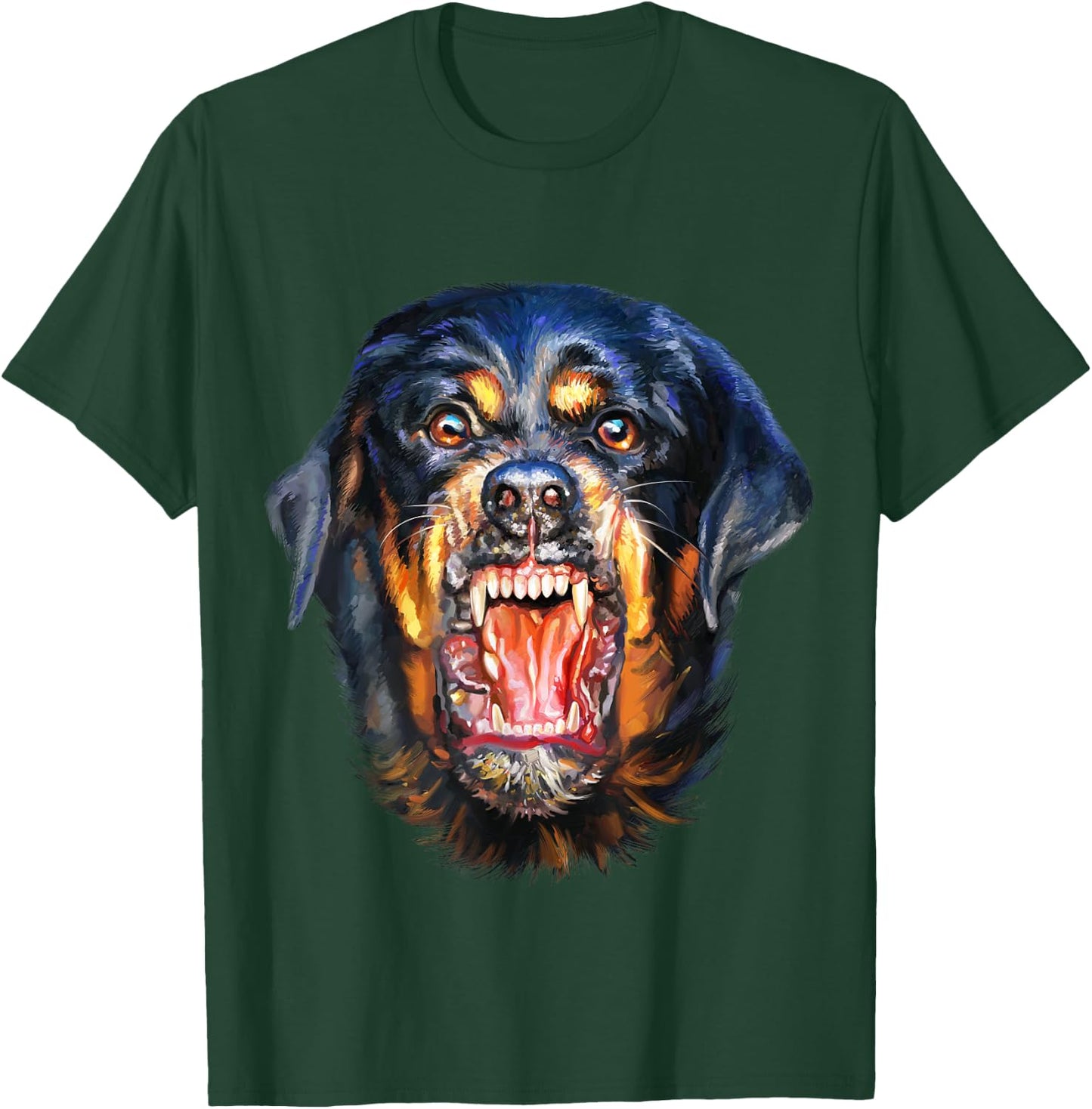 Vicious Rottweiler Dog Barking Women Kids T-Shirt - T-Shirt | Forest