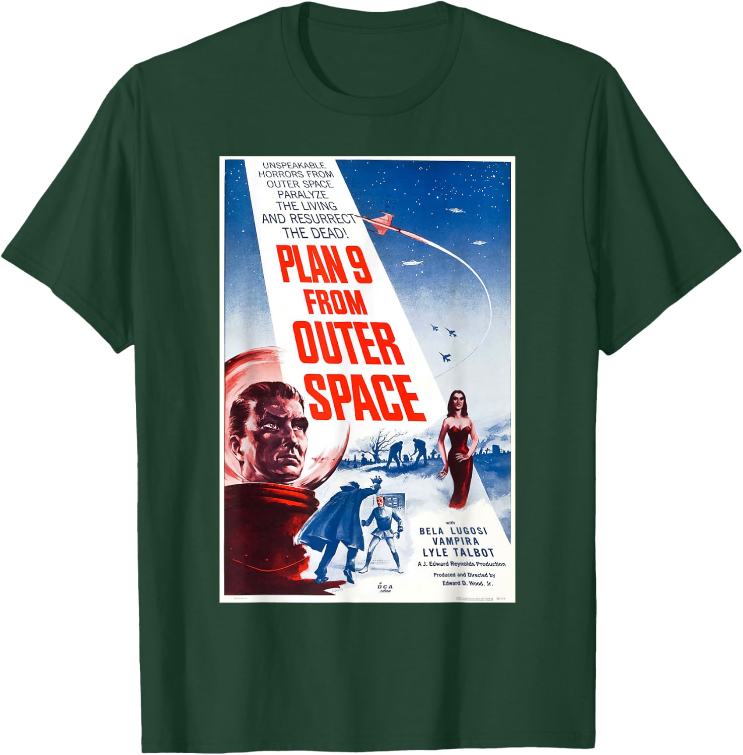 Plan 9 From Outer Space Vintage Poster T-Shirt - T-Shirt | Forest