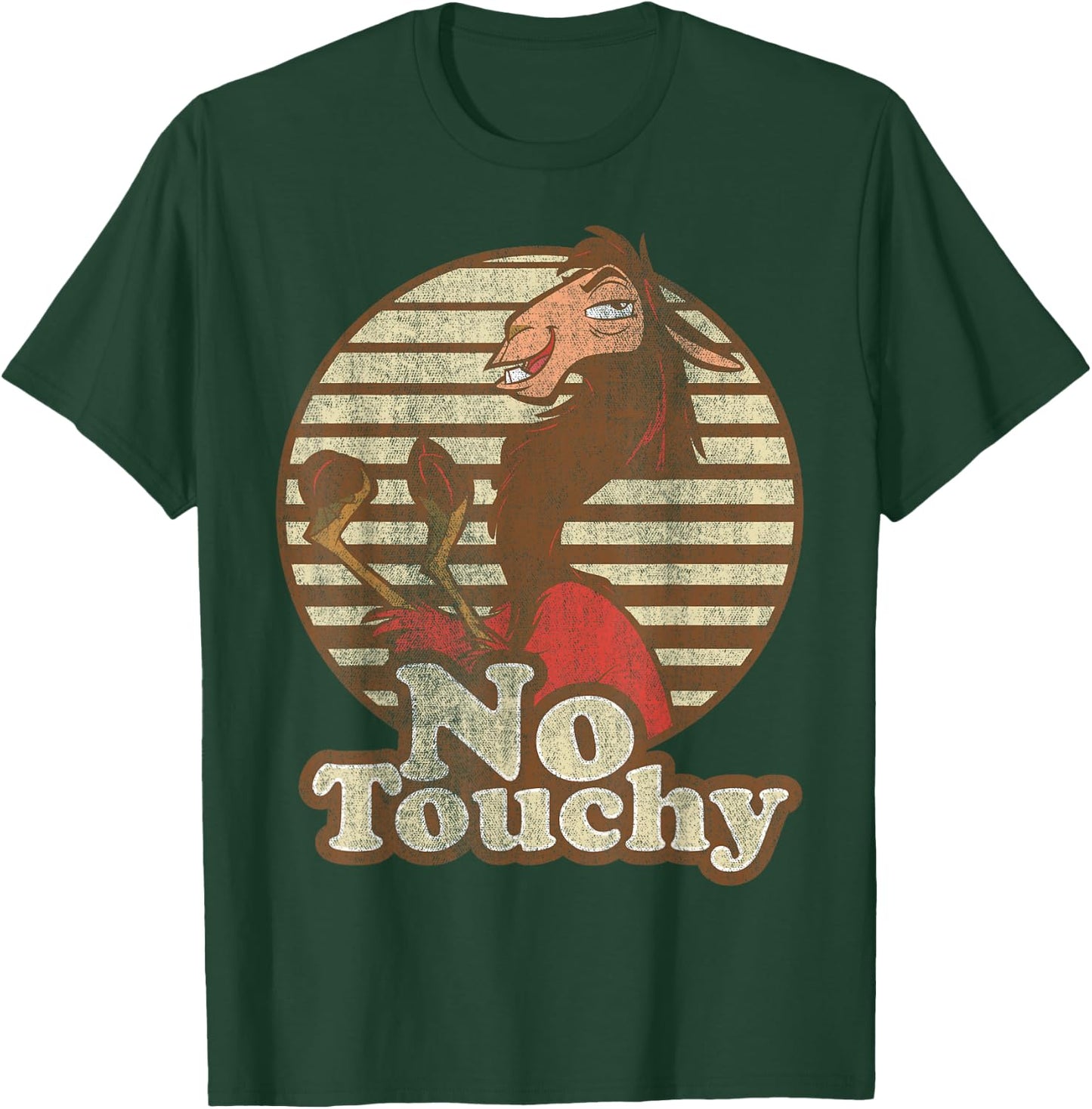Disney Emperor's New Groove Kuzco Llama No Touchy Short Sleeve T-Shirt - T-Shirt | Forest