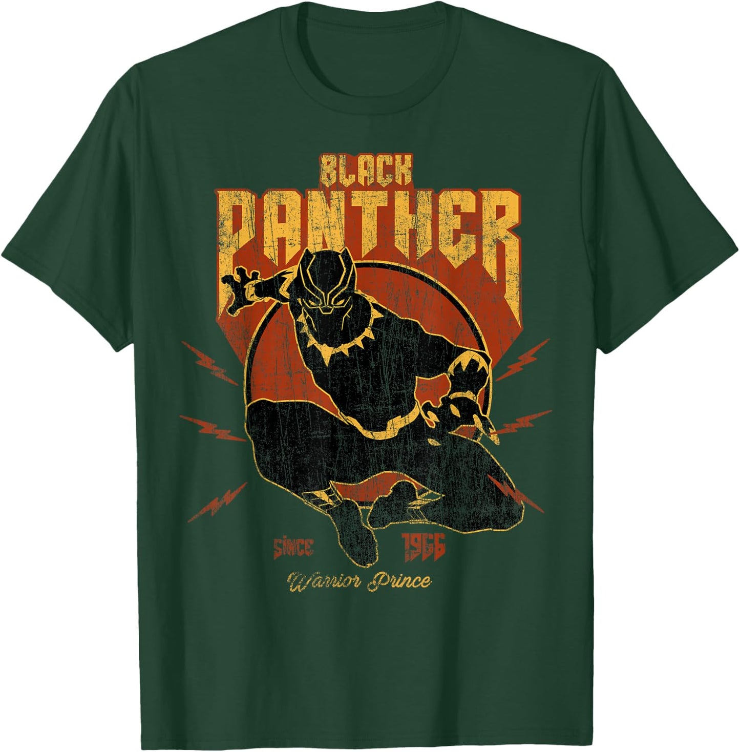 Marvel Black Panther Action Since 1966 Retro Vintage T-Shirt - T-Shirt | Forest