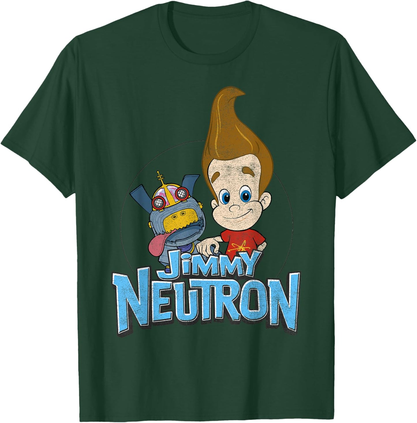 Jimmy Neutron Goddard Title Vintage Poster T-Shirt - T-Shirt | Forest