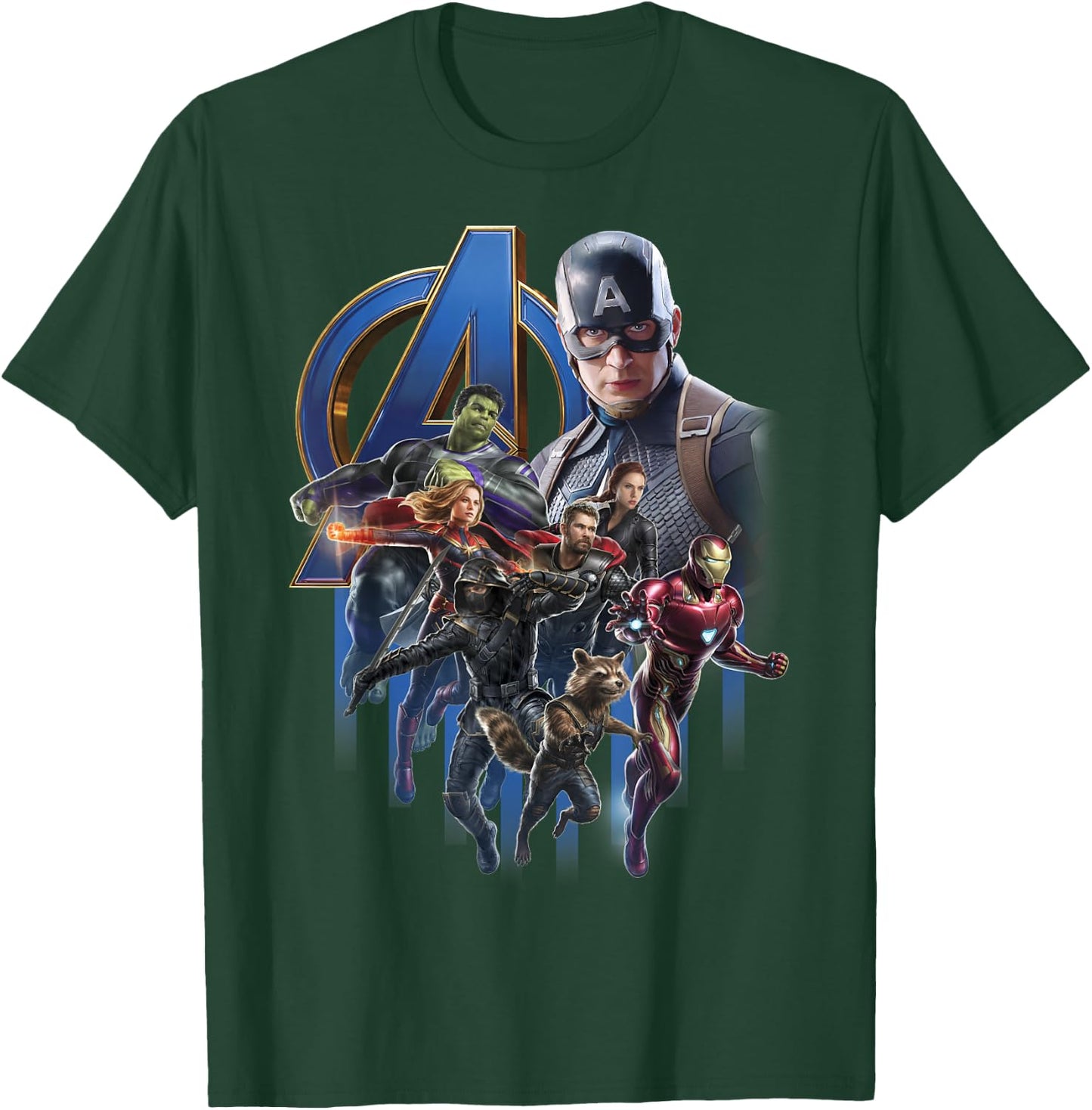 Marvel Avengers Endgame Group Poster Logo Graphic T-Shirt - T-Shirt | Forest