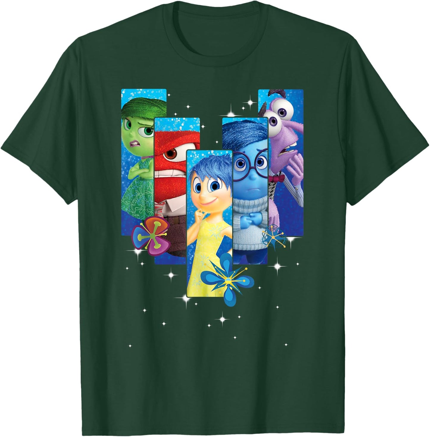 Disney Pixar Inside Out Riley's Emotions Box Up Panels T-Shirt - T-Shirt | Forest