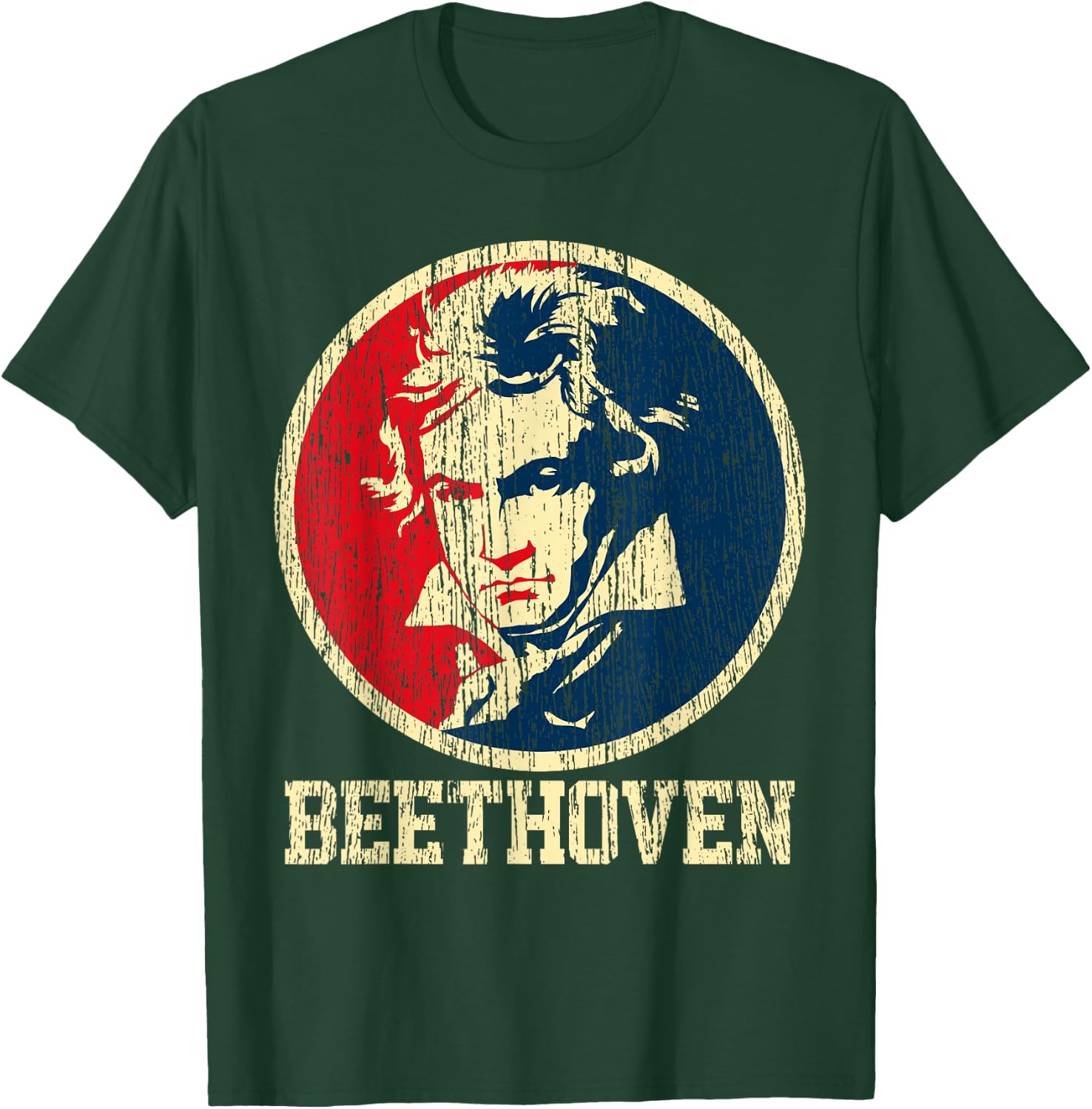 Beethoven Vintage Classical Composer Ludwig Van T-Shirt - T-Shirt | Forest