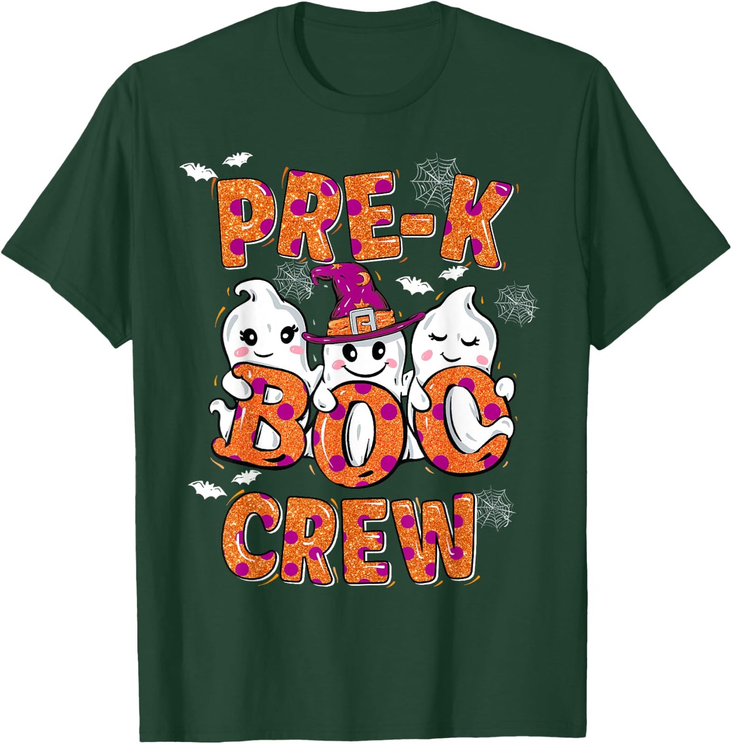 Retro Pre-K boo crew Halloween Costume Pre-Kinder kids T-Shirt - T-Shirt | Forest