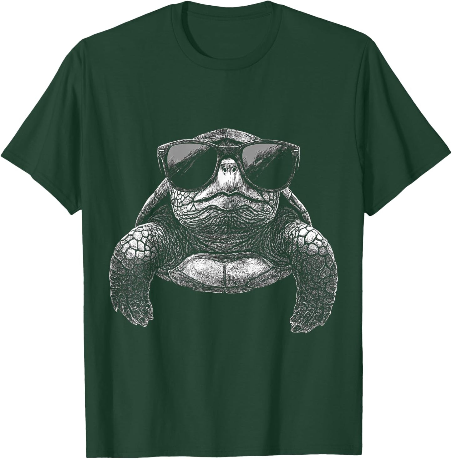 Turtle Animal Motif Sunglasses Art Turtle T-Shirt - T-Shirt | Forest