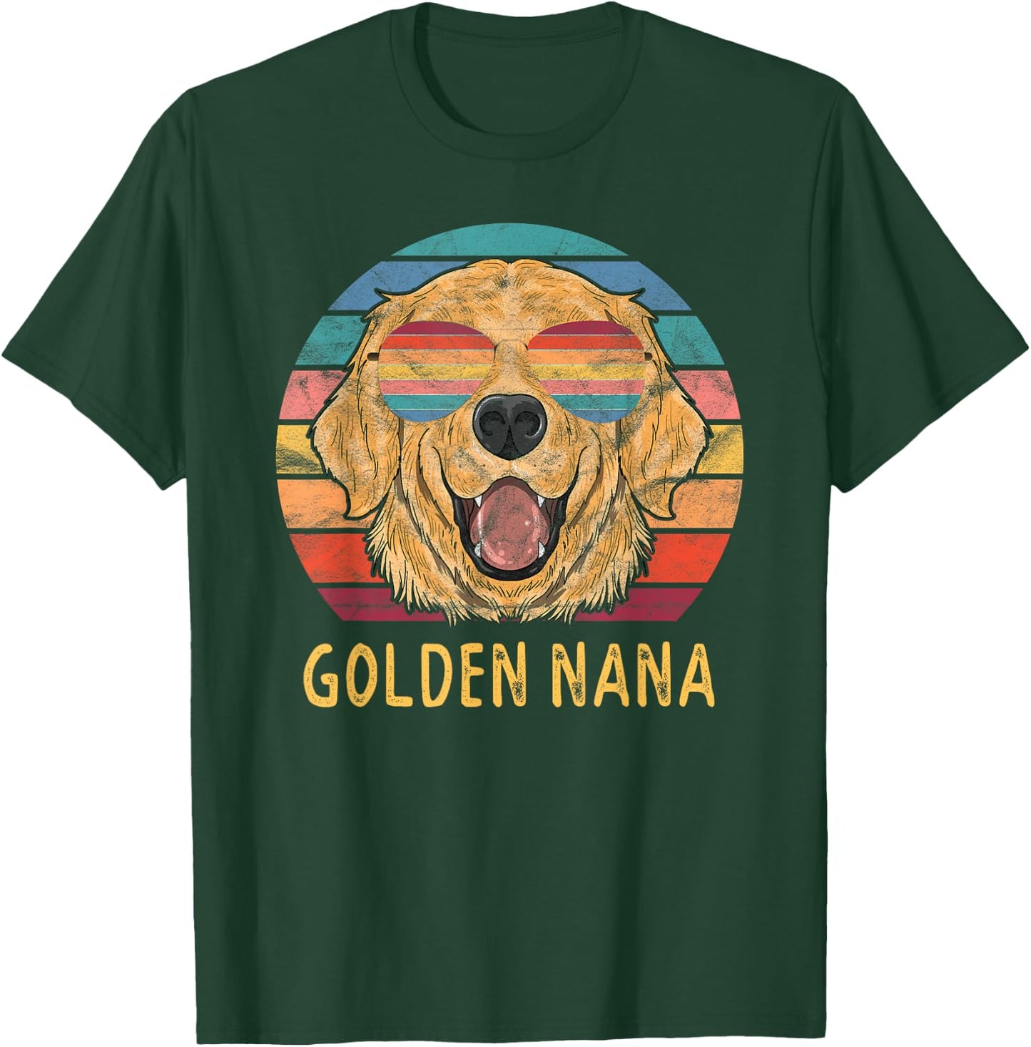 Golden Retriever Nana Gifts Golden Retriever Grandma T-Shirt - T-Shirt | Forest