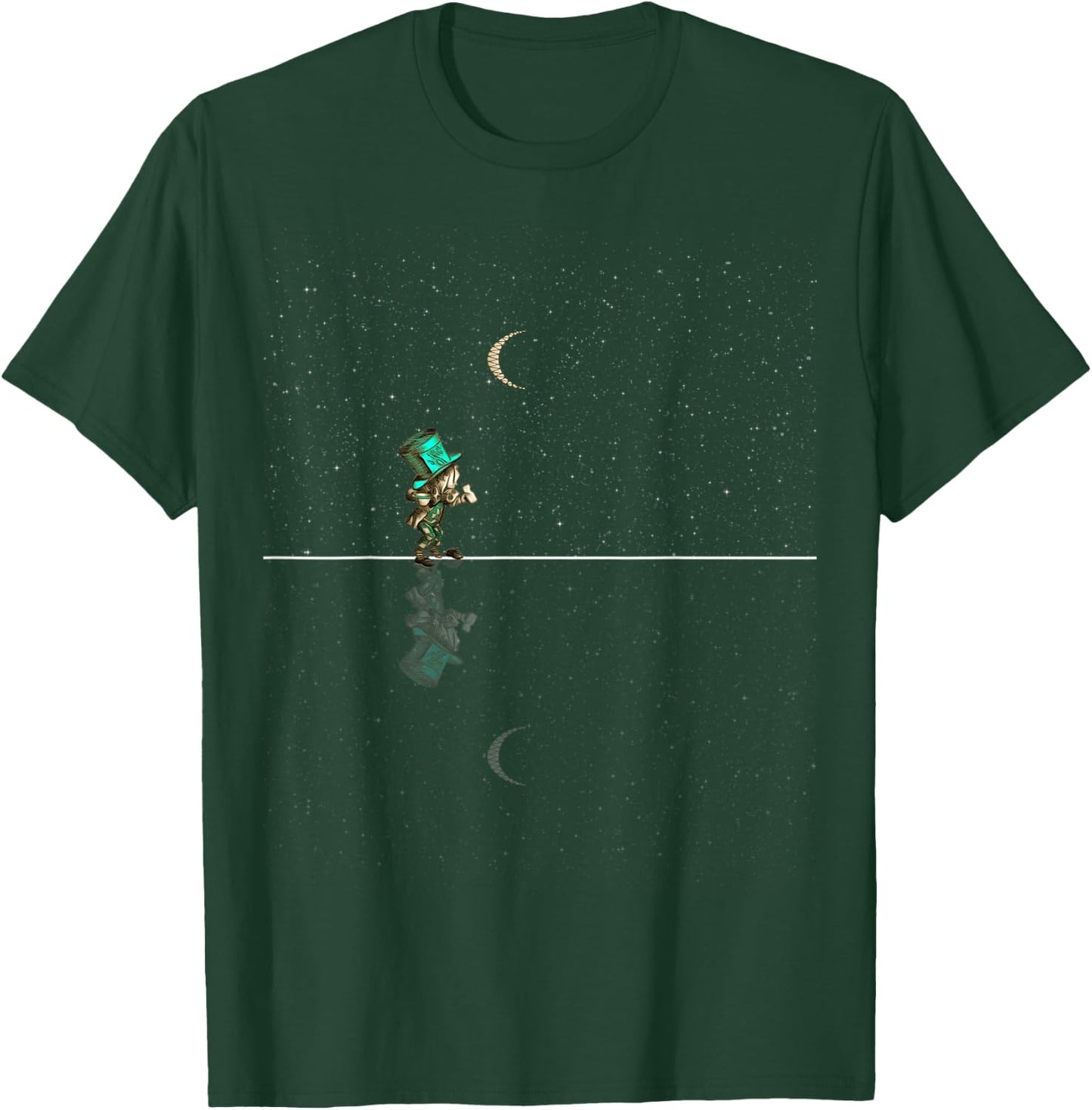 The Mad Hatter Starry Night - Alice In Wonderland T-Shirt - T-Shirt | Forest