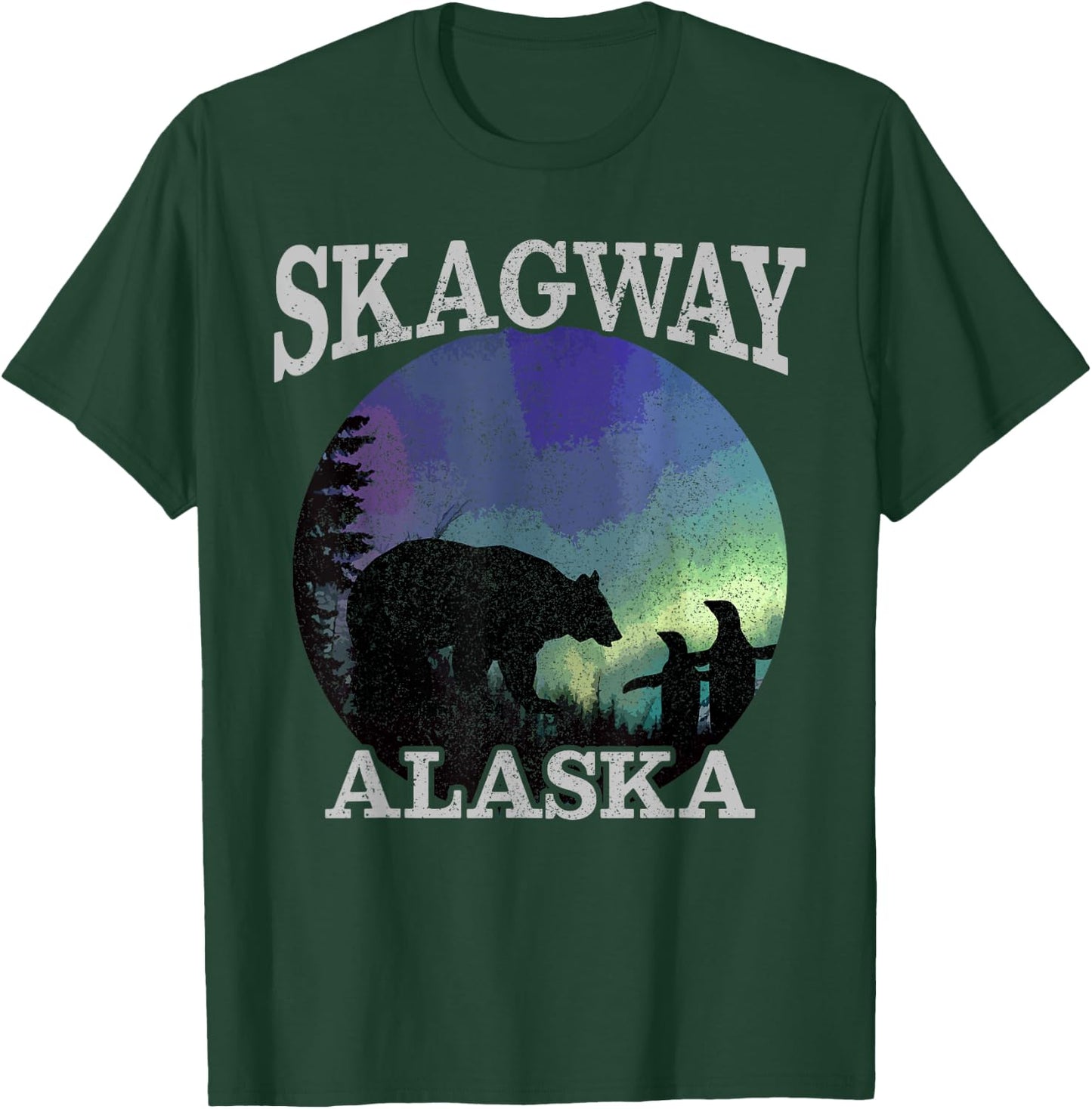 Skagway Alaska - Polar Bear Penguin Souvenir Gift T-Shirt - T-Shirt | Forest