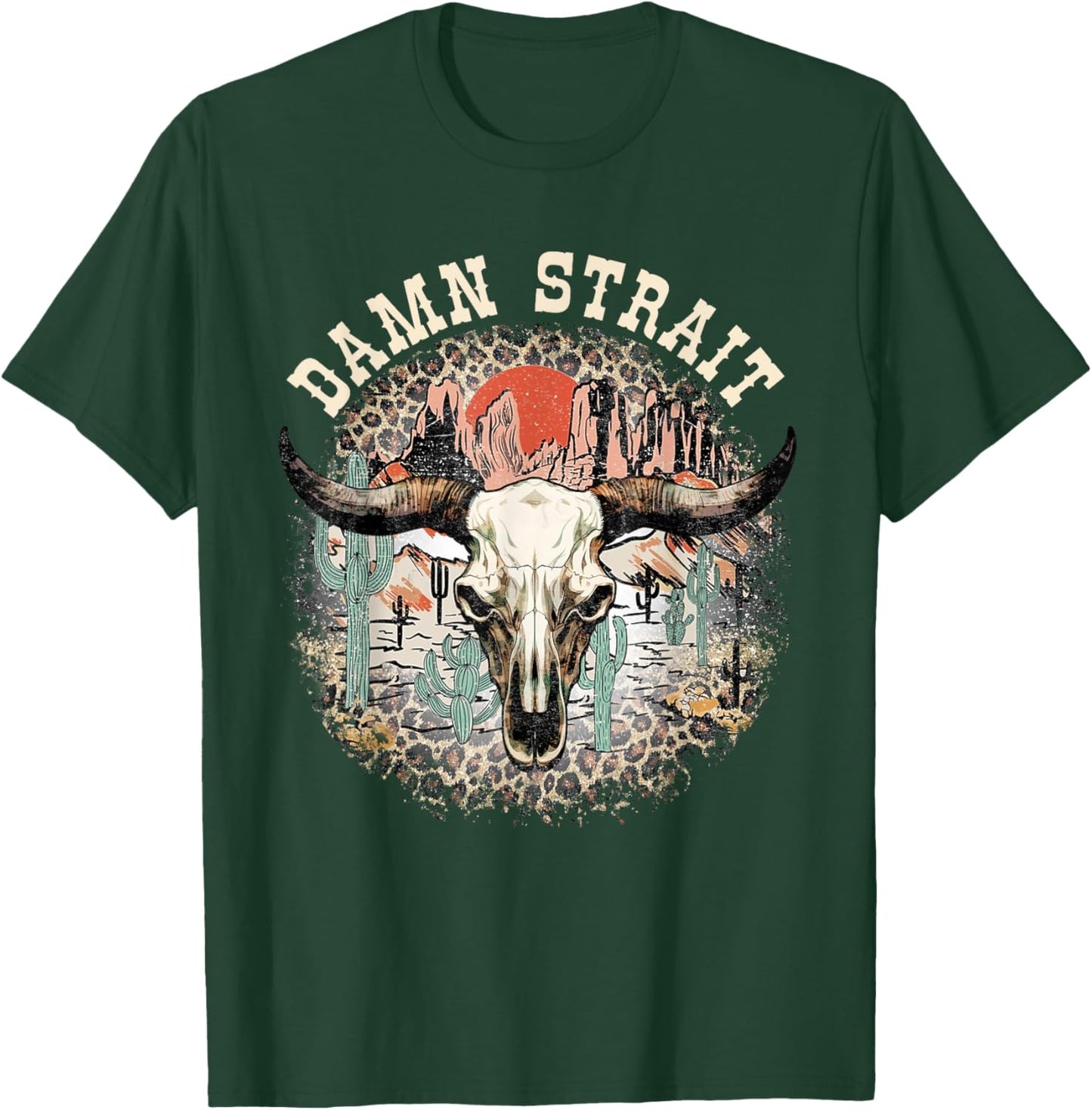 Retro Damn Strait Proud Name Animal Costume Women T-Shirt - T-Shirt | Forest