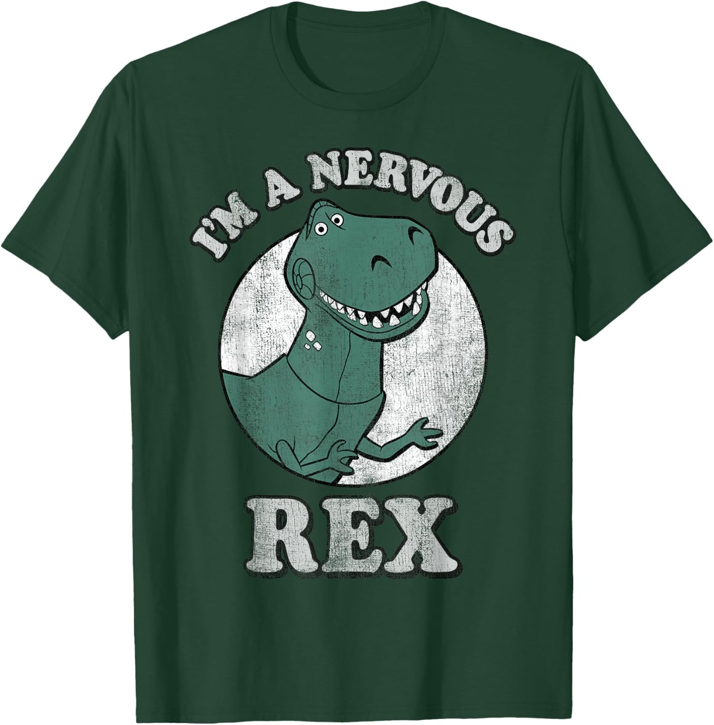 Disney Pixar Toy Story I'm A Nervous Rex Dinosaur T-Shirt - T-Shirt | Forest