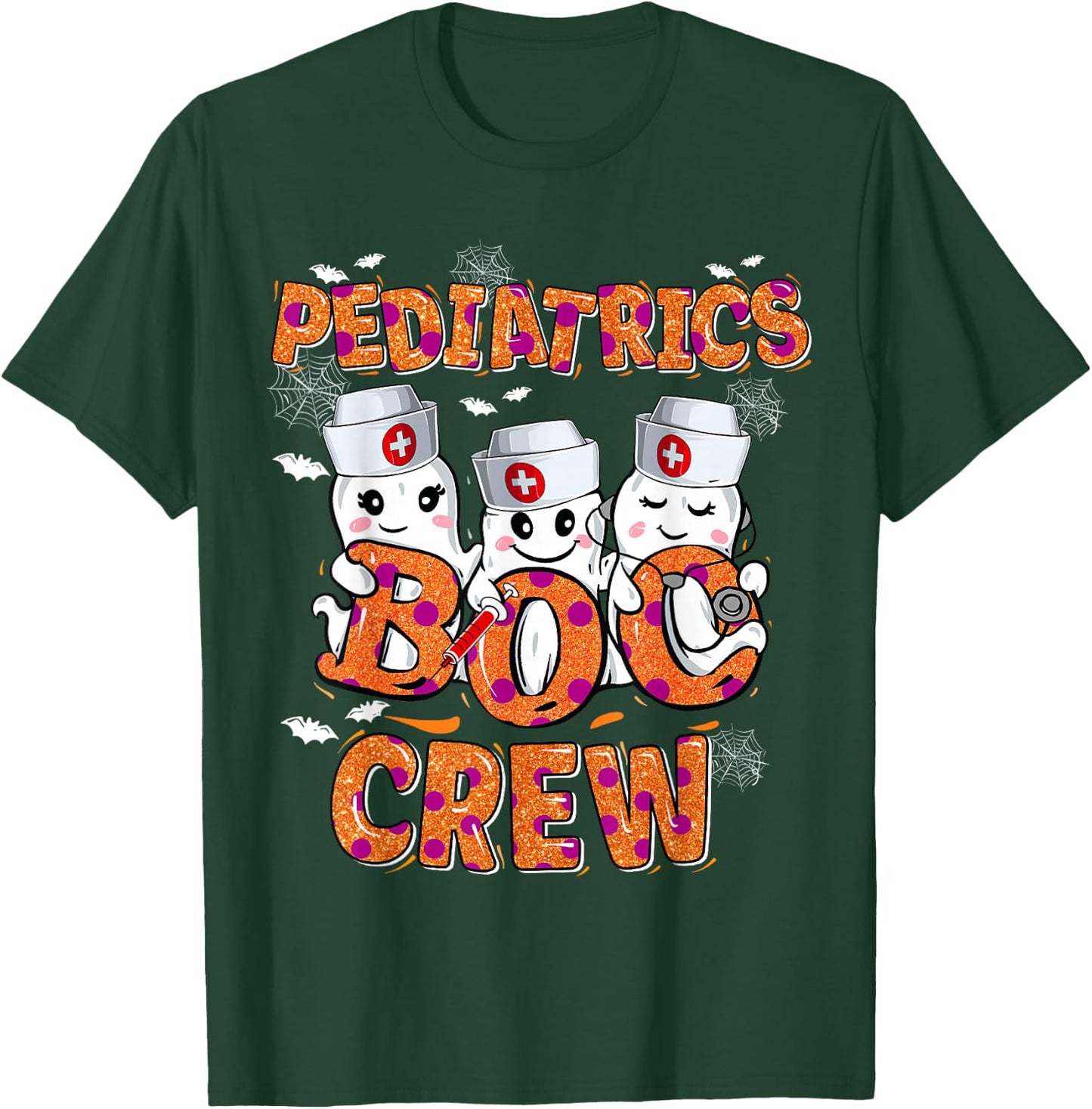 Pediatric Nurse shirt Halloween Pediatric Boo Crew T-Shirt - T-Shirt | Forest