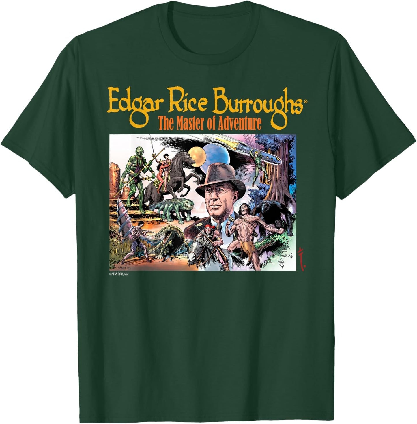 Edgar Rice Burroughs - Master of Adventure T-Shirt - T-Shirt | Forest