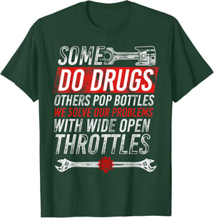 Wide Open Throttle - Car or Truck Racing T-Shirt - T-Shirt | Forest
