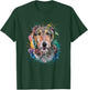 Men Woman Colorful Watercolor Irish Wolfhound T-Shirt - T-Shirt | Forest