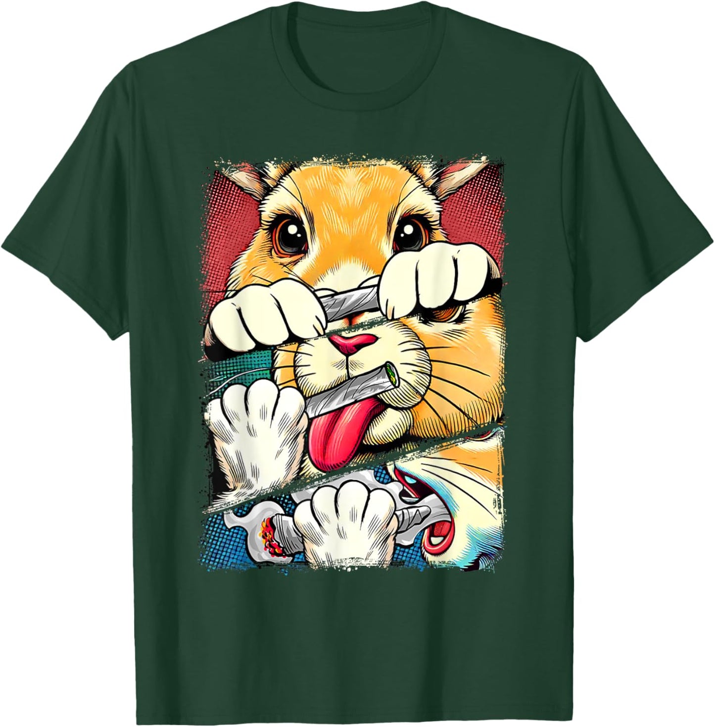 Easter Day Bunny Smoking Weed Cannabis Lover Stoner Babe T-Shirt - T-Shirt | Forest
