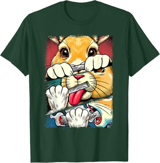 Easter Day Bunny Smoking Weed Cannabis Lover Stoner Babe T-Shirt - T-Shirt | Forest