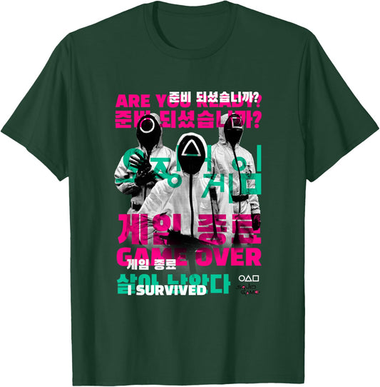 Squid Game 2 Quotes Guards Getting Ready Retro T-Shirt - T-Shirt | Forest