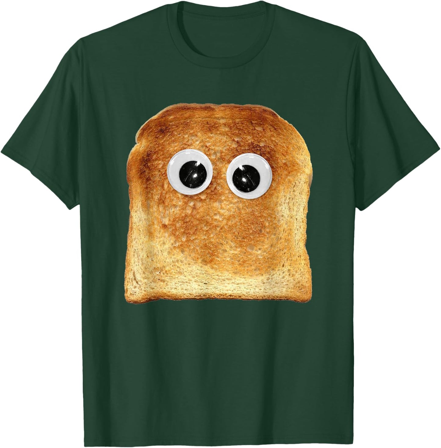 Googly Eye Toast Bread Eater Vegetarian Costume Funny Silly T-Shirt - T-Shirt | Forest