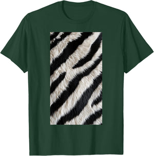 Zebra Fur Pattern Animal Wild Monochrome Patterns T-Shirt - T-Shirt | Forest