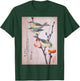 Japanese Art Birds on Cherry Blossom Japanese T-Shirt - T-Shirt | Forest