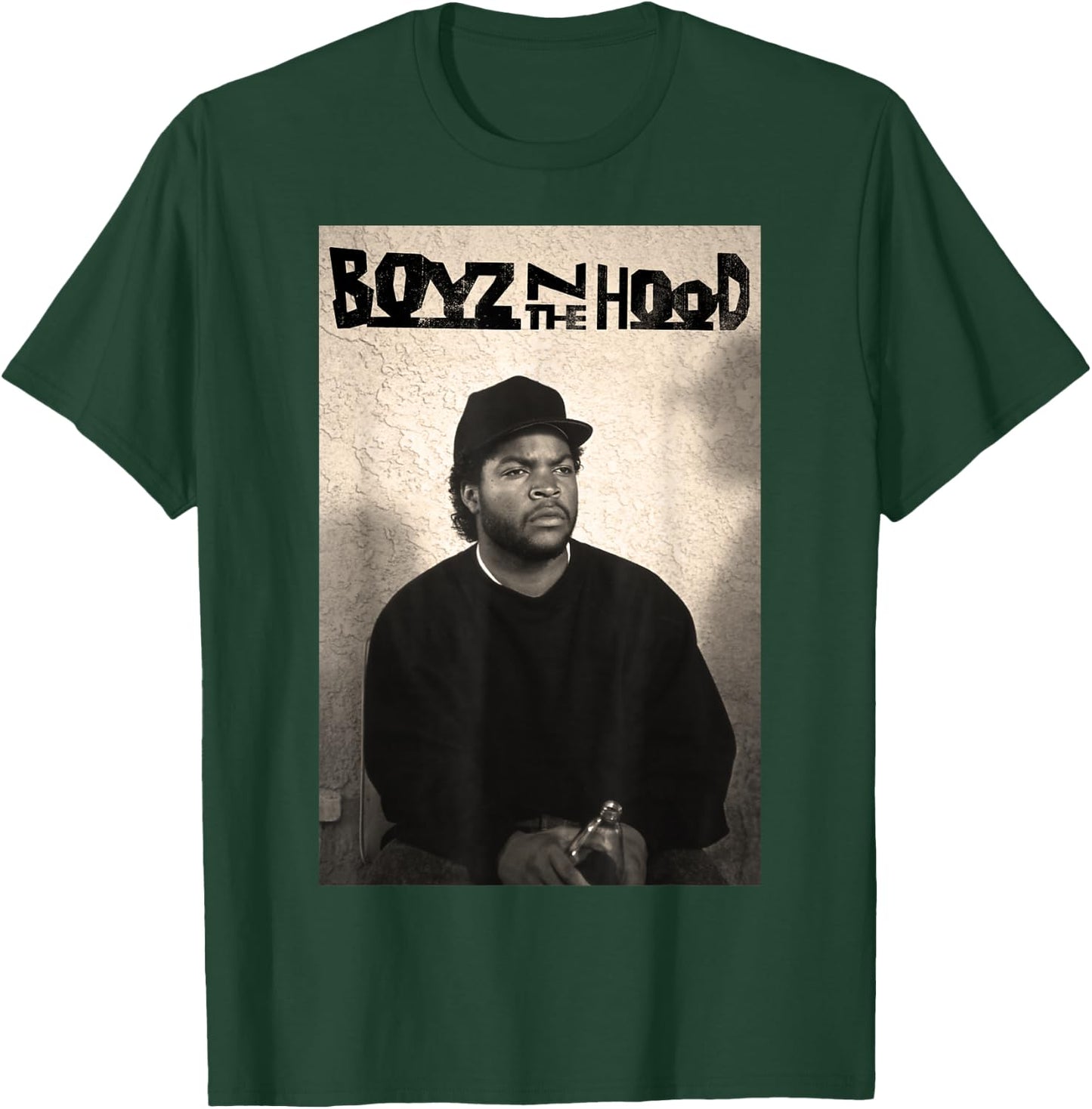 Boyz N The Hood Doughboy Mean Mug Photo Logo Small T-Shirt - T-Shirt | Forest