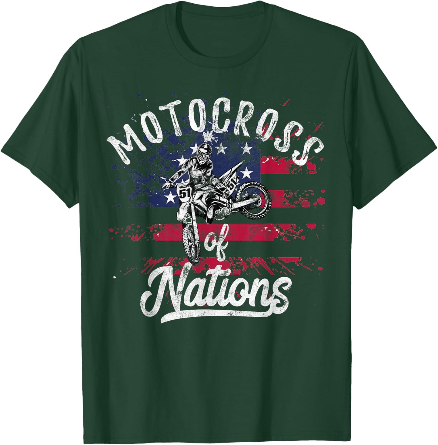 Motocross des Nations Support USA MX Team at MXdN T-Shirt - T-Shirt | Forest