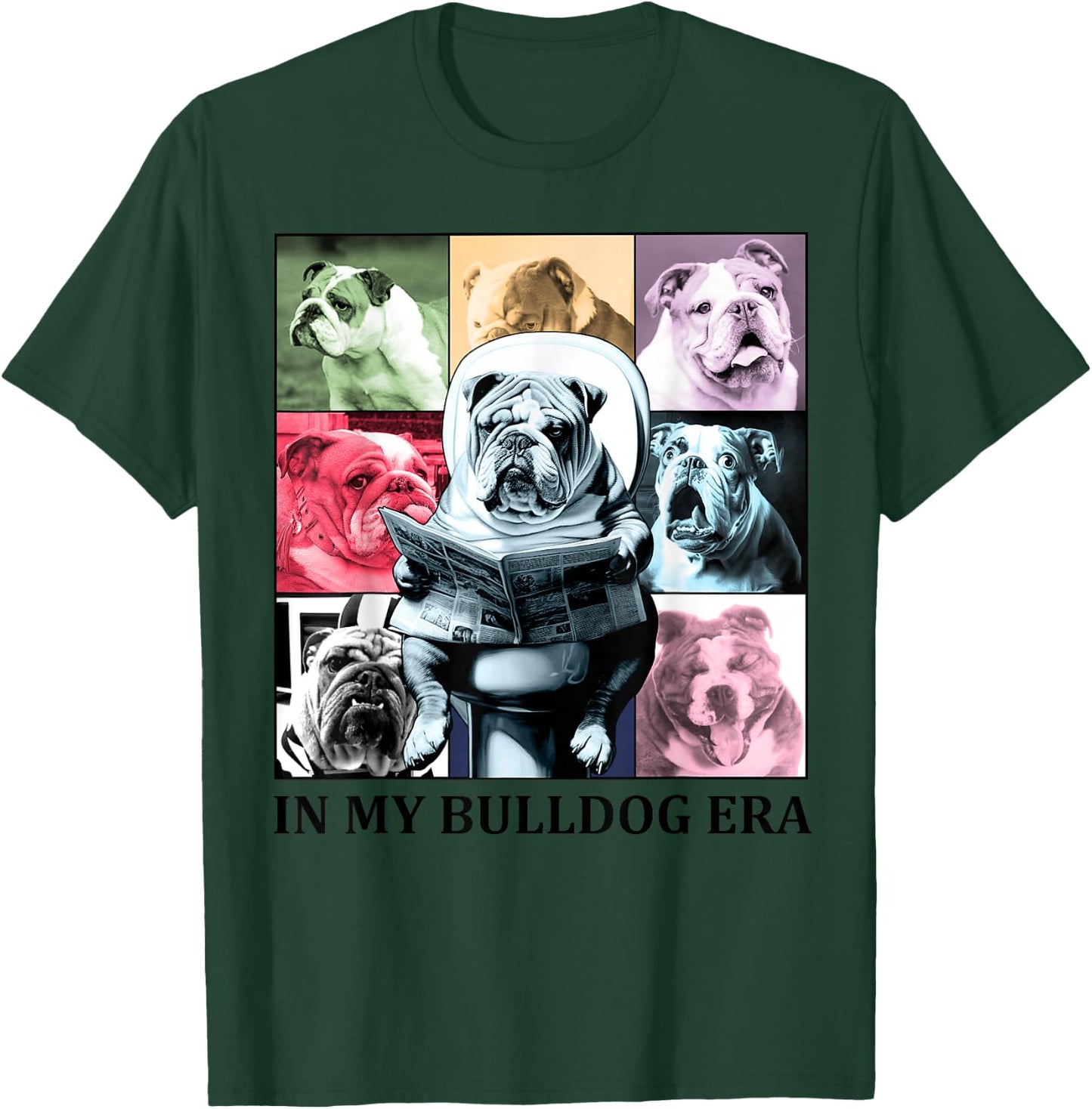 In My Bulldogs Era for Bulldog Mascot Sports Fan Men Women T-Shirt - T-Shirt | Forest