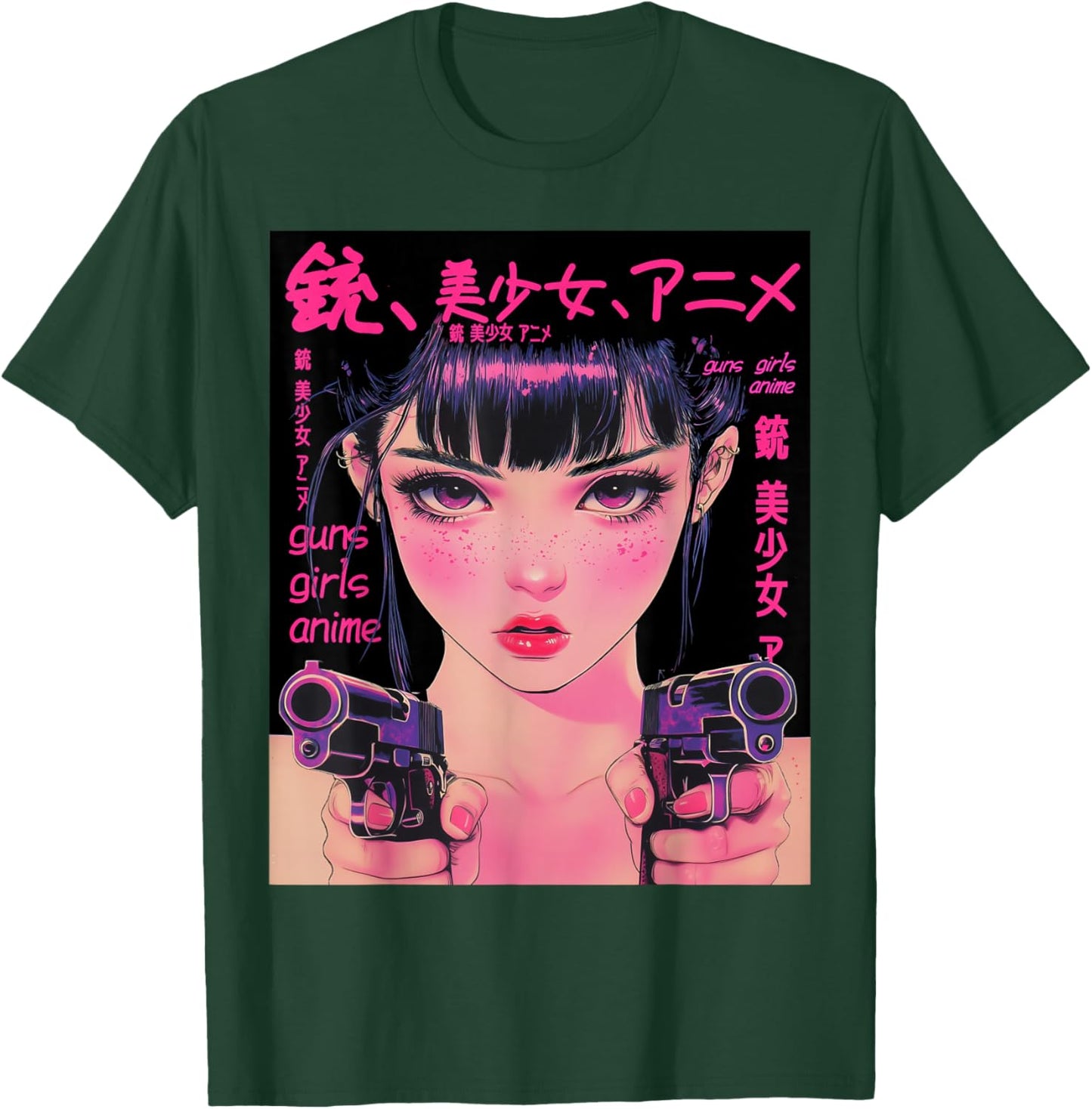 Anime Waifu Graphic T-Shirt - T-Shirt | Forest