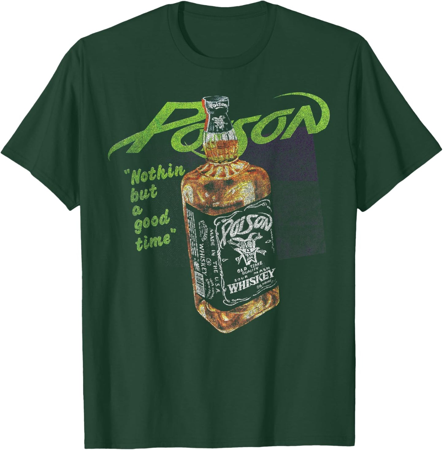 Poison - Nothin But A Good Time Small T-Shirt - T-Shirt | Forest