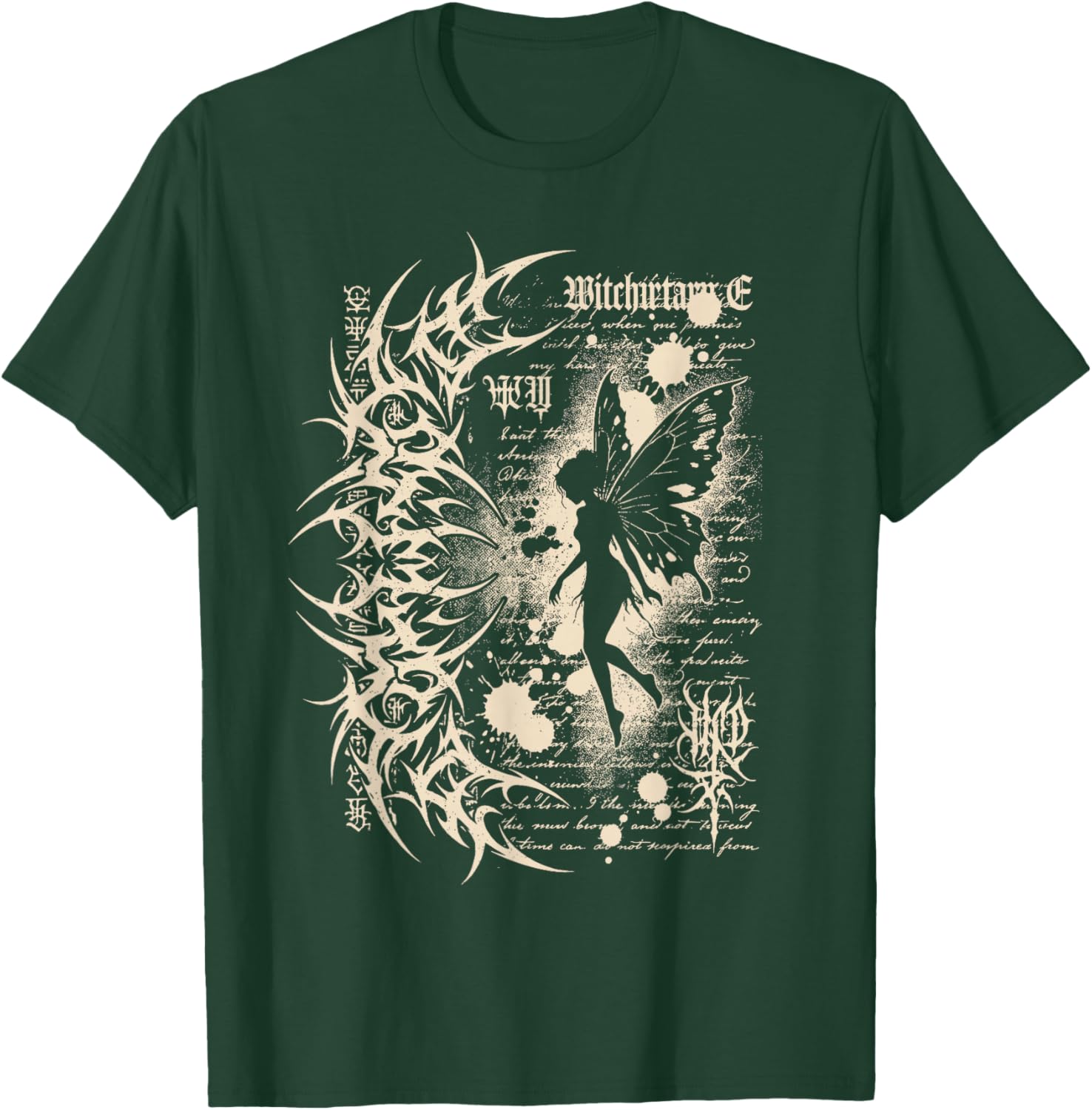 Y2K Grunge Alt Goth Fairy Sigilism Vintage T-Shirt - T-Shirt | Forest