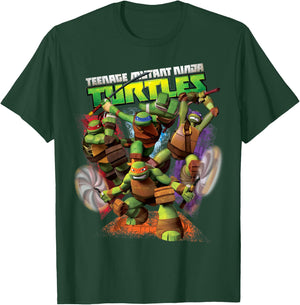 Teenage Mutant Ninja Turtles Action Fighting T-Shirt - T-Shirt | Forest