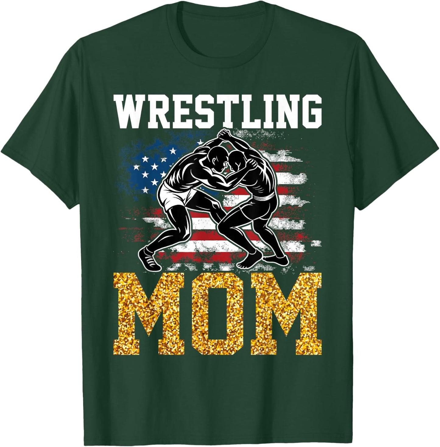 Wrestling Mom Funny Wrestling Wrestler Mom T-Shirt - T-Shirt | Forest