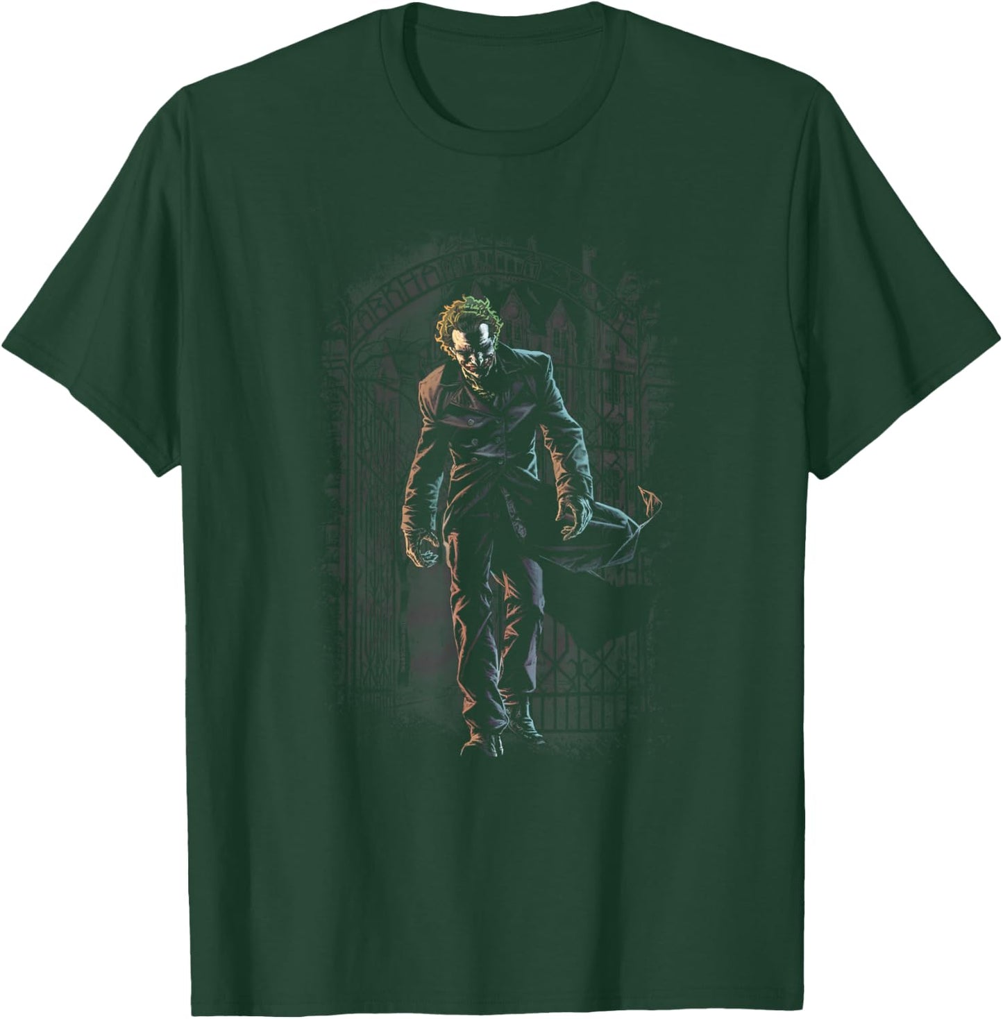Batman Joker Leaves Arkham T-Shirt - T-Shirt | Forest