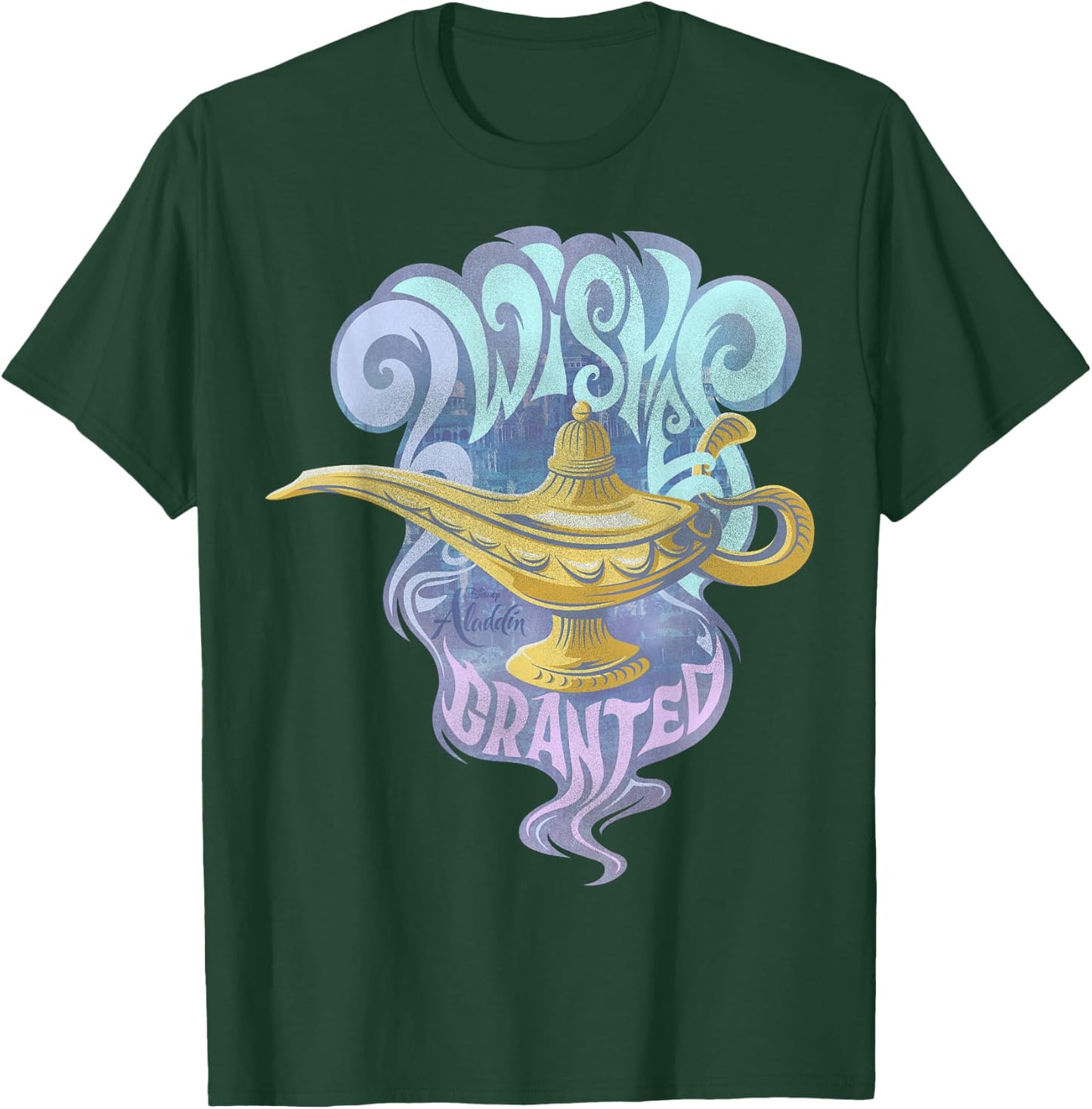 Disney Aladdin Live Action Wishes Granted Genie Lamp T-Shirt - T-Shirt | Forest