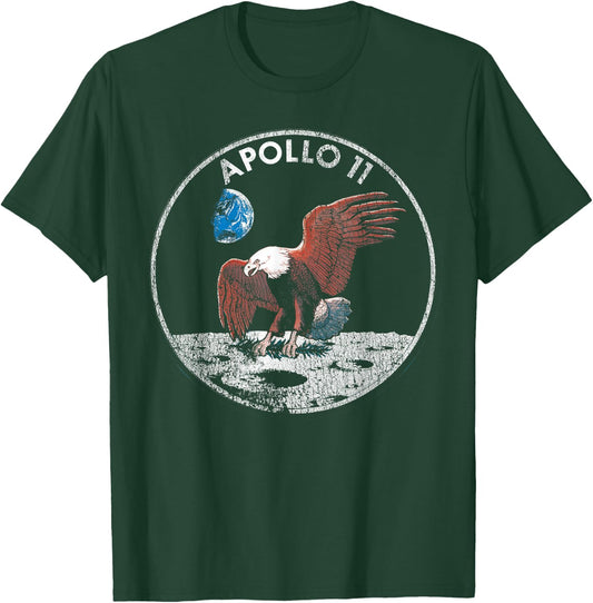 NASA Apollo 11 Vintage Eagle Emblem T-Shirt - T-Shirt | Forest