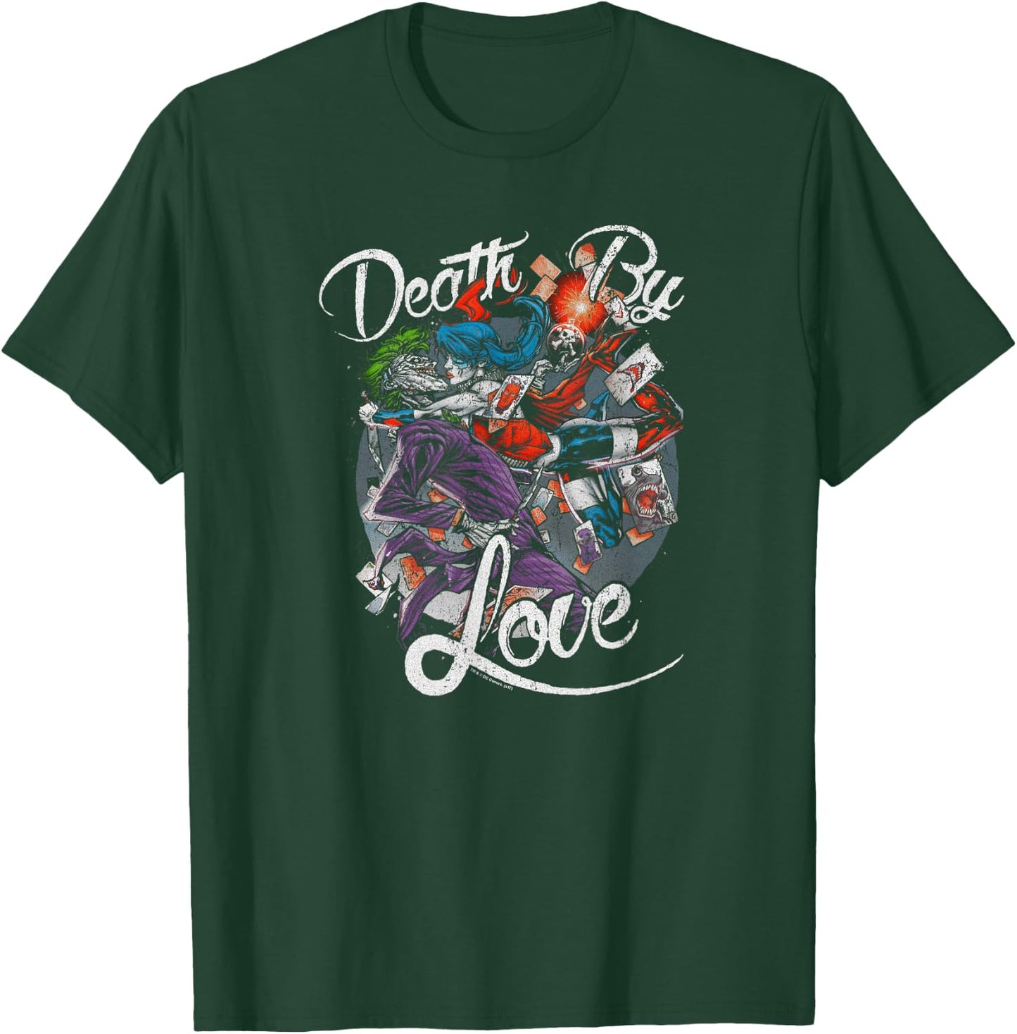 Harley Quinn Joker Death by Love T Shirt T-Shirt - T-Shirt | Forest