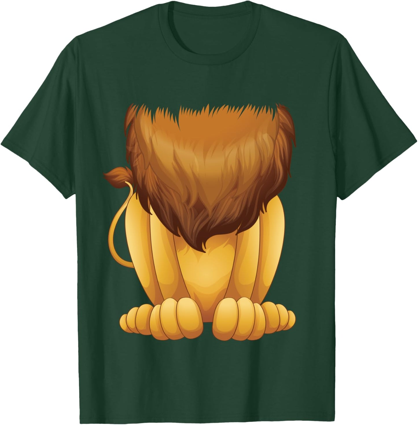 Cute Headless Lion Costume Halloween Funny Big Cat Mane Gift T-Shirt - T-Shirt | Forest