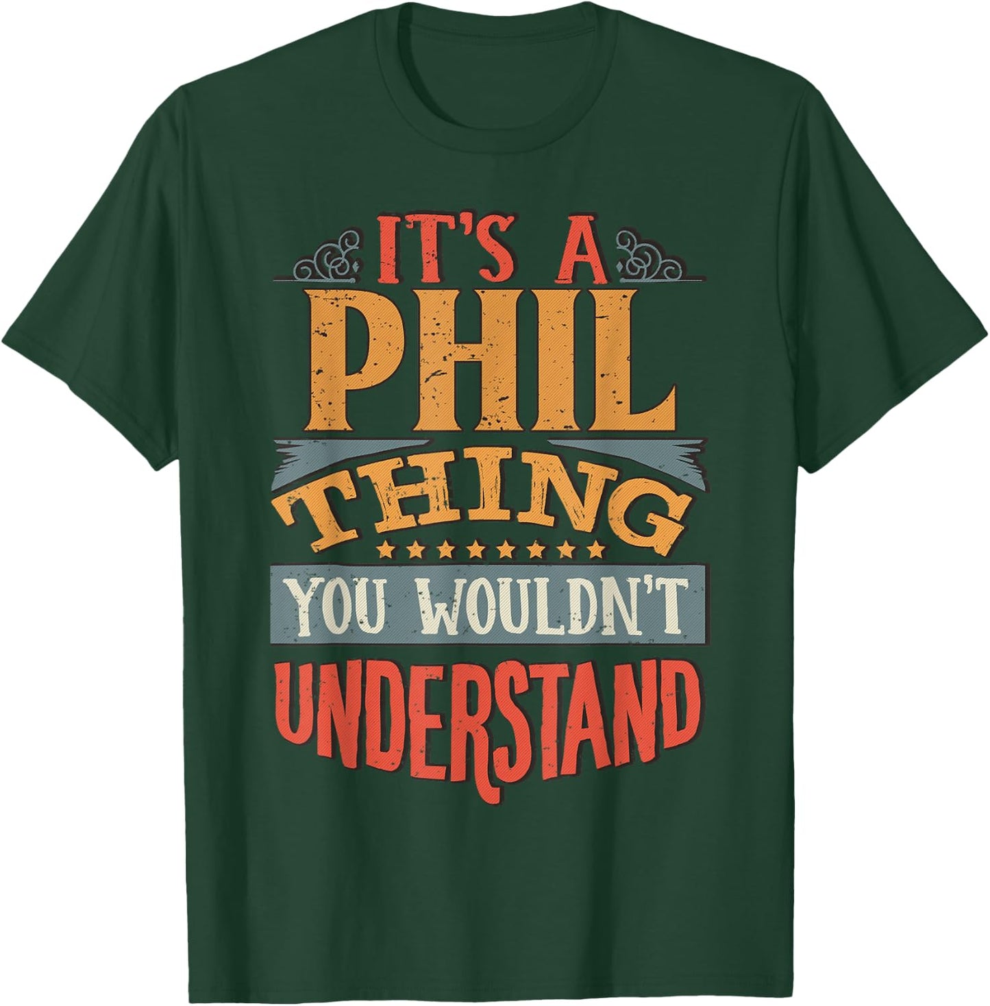 Phil Name T-Shirt - T-Shirt | Forest