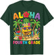 Funny Aloha 4th Grade Student First Day of School Girls Kids T-Shirt - T-Shirt | Forest