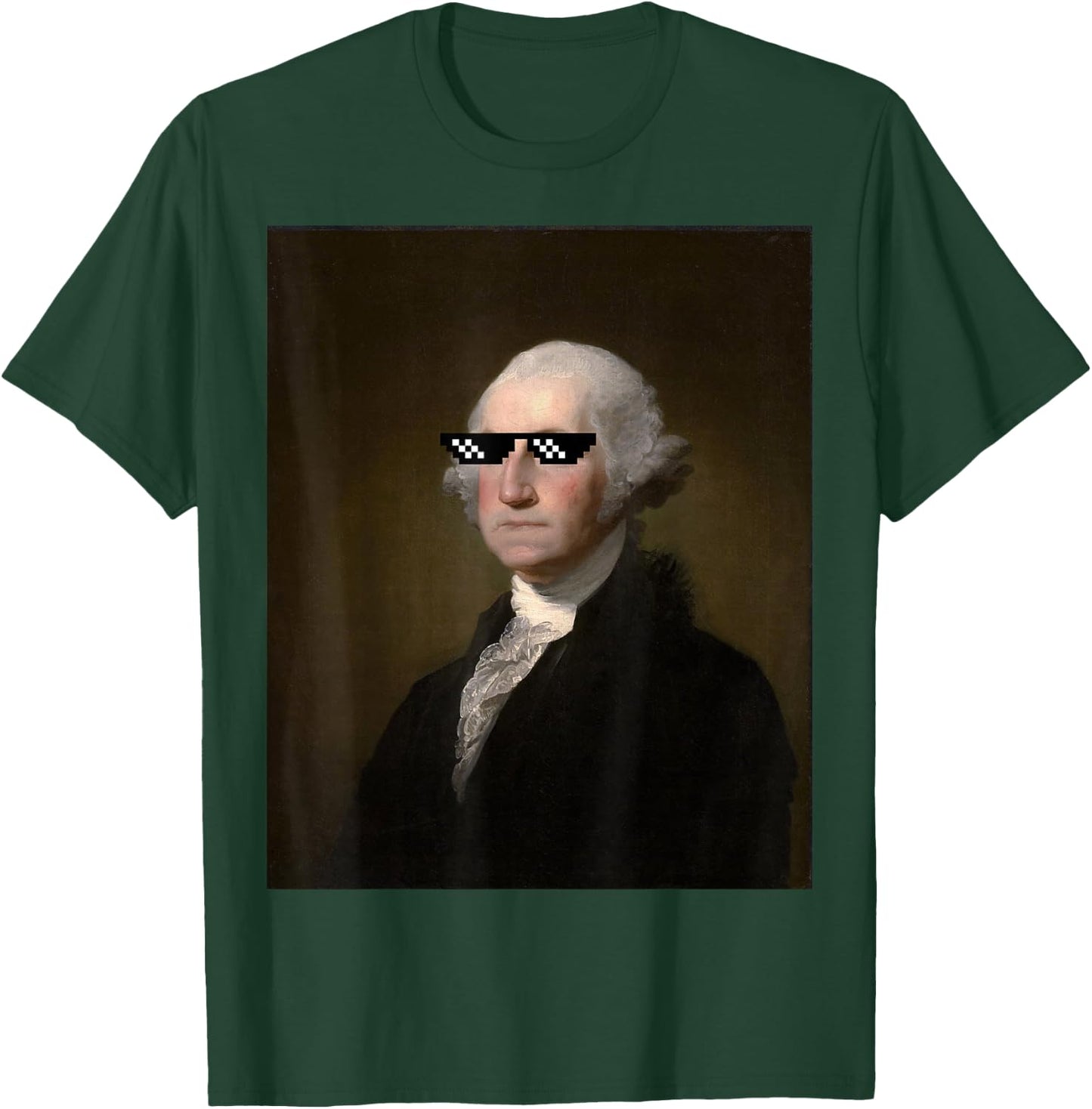 George Washington Funny Sunglasses American History T Shirt T-Shirt - T-Shirt | Forest
