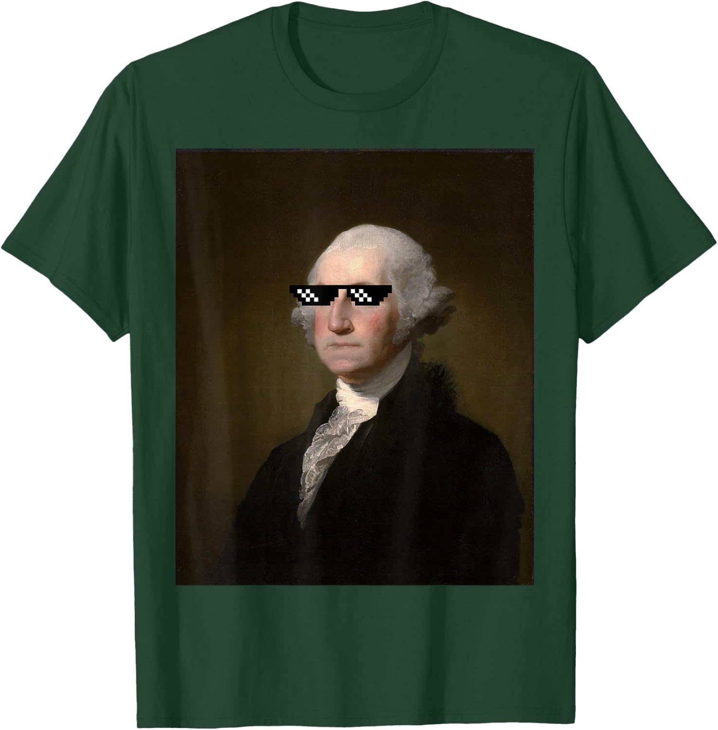 George Washington Funny Sunglasses American History T Shirt T-Shirt - T-Shirt | Forest