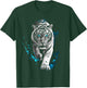 Tiger Animal Graphic Blue Eyes Art Tiger T-Shirt - T-Shirt | Forest