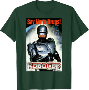 RoboCop Say No To Drugs Propaganda Logo Poster T-Shirt - T-Shirt | Forest