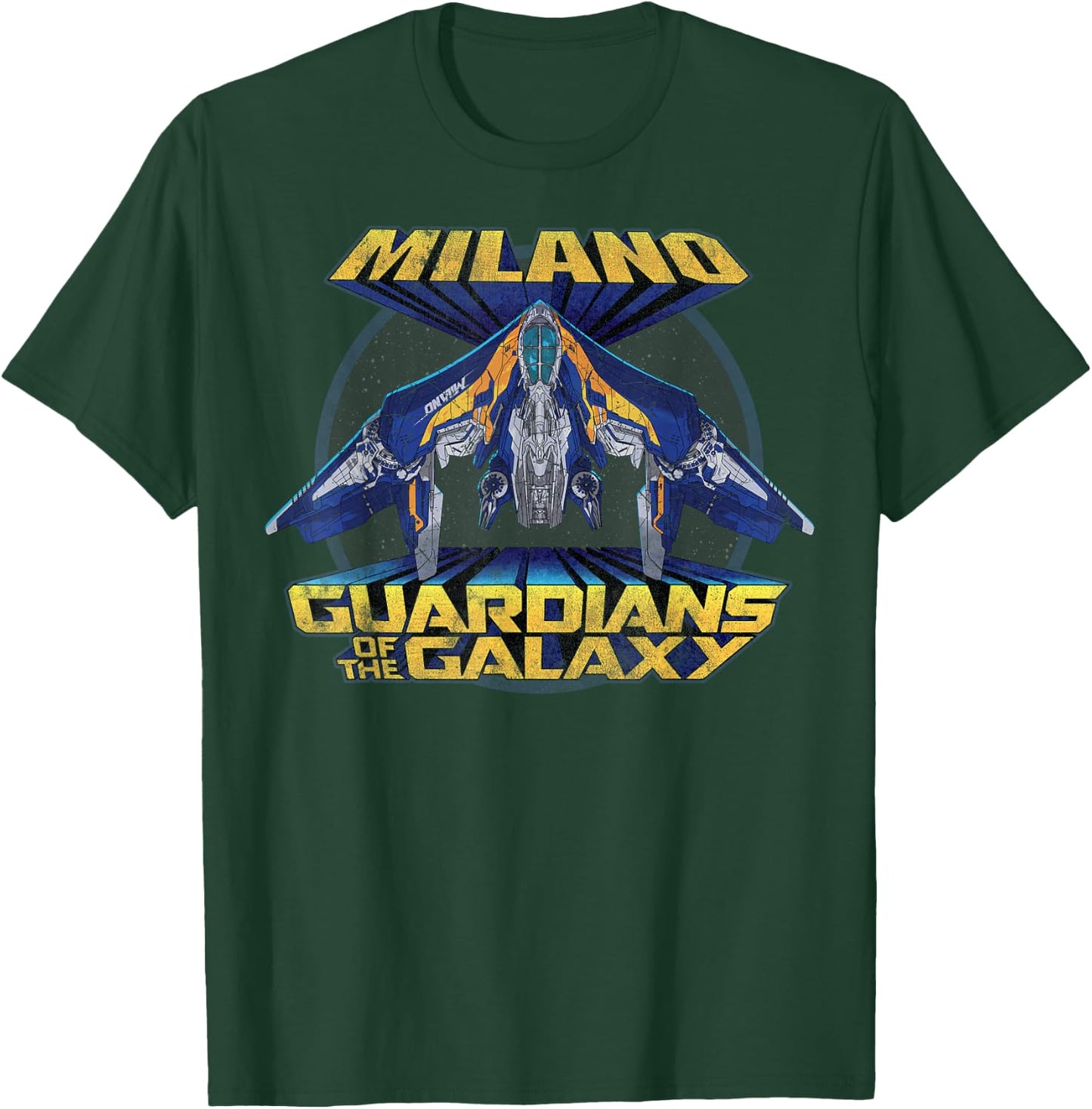 Marvel Guardians of the Galaxy Retro Milano Rock Poster T-Shirt - T-Shirt | Forest
